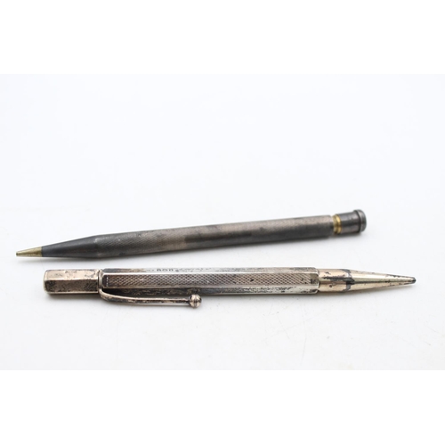 1280 - Two vintage .925 silver pencils - approx. gross weight 46 grams