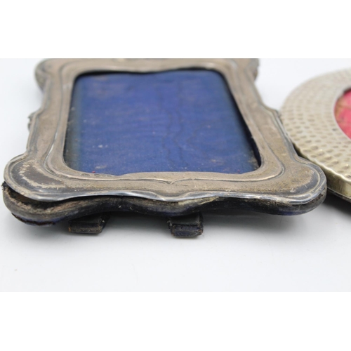 1282 - Two hallmarked silver photograph frames - approx. gross weight 345 grams