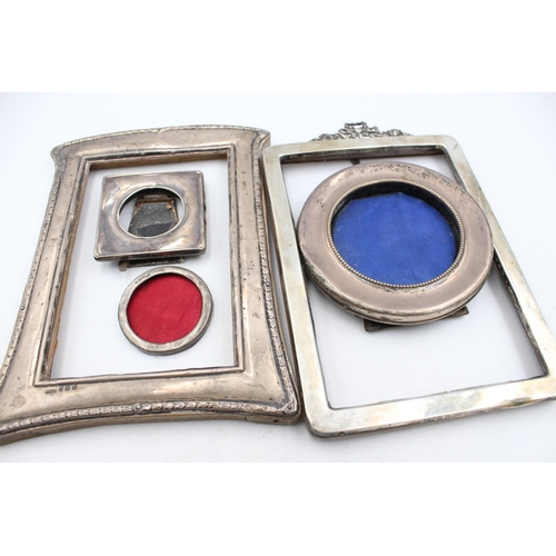 1283 - Five hallmarked .925 silver photograph frames - approx. gross weight 208 grams