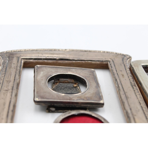 1283 - Five hallmarked .925 silver photograph frames - approx. gross weight 208 grams