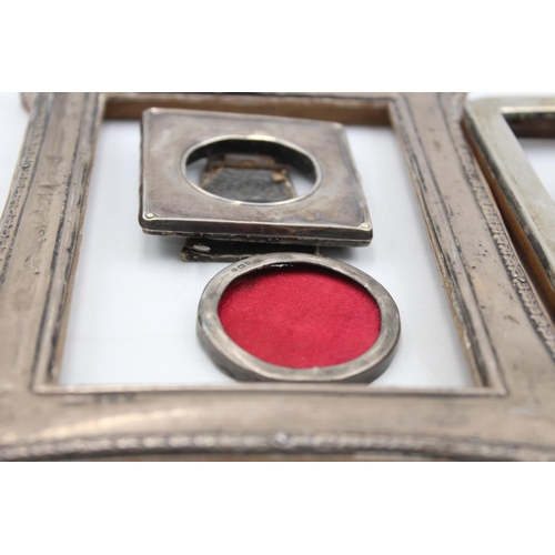 1283 - Five hallmarked .925 silver photograph frames - approx. gross weight 208 grams