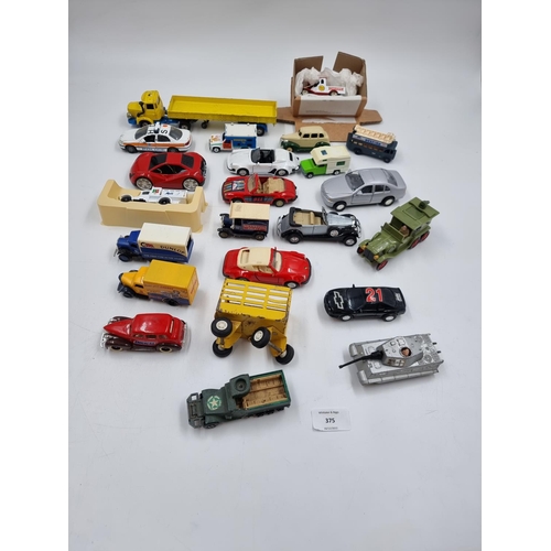 375 - A large collection of die cast model vehicles to include boxed Lledo Days Gone, Matchbox Models of Y... 