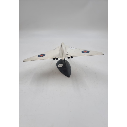 390 - A vintage cast metal RAF Avro Vulcan Bomber model aircraft