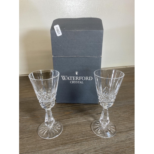 276 - A collection of glassware to include Waterford Crystal Marquis photo frame - approx. 34cm high x 28c... 