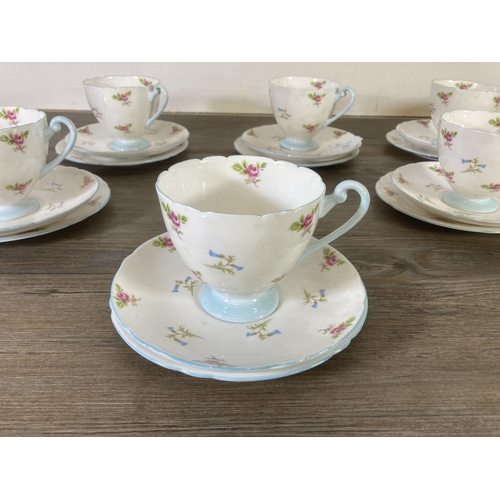 281 - A Shelley 2303 twenty one piece tea set