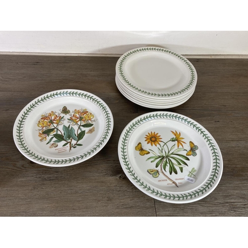 329 - A collection of Portmeirion and Dudson Botanic Garden china to include six Dudson dinner plates, two... 