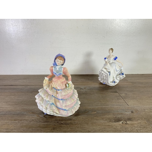 313 - Three Royal Doulton figurines, Rebecca - HN 2805, Beatrice - HN 3263 and Hannah - HN 3369