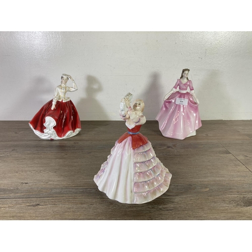 314 - Three Royal Doulton figurines, Gloria - HN 3200, Susan - HN 3050 and Gail - HN 2937