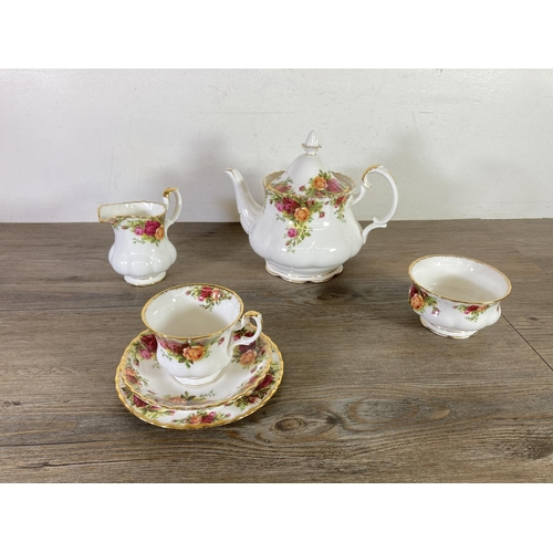 322 - A Royal Albert Old Country Roses twenty one piece tea set