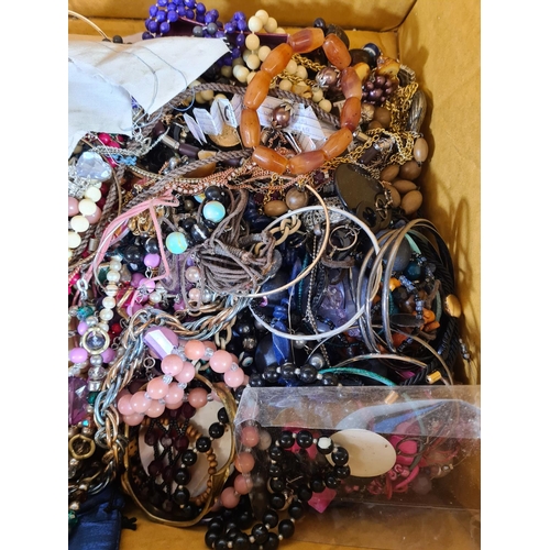 408 - Approx. 7.5kg of costume jewellery