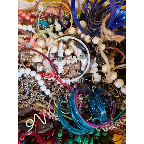 412 - Approx. 8.85kg of costume jewellery