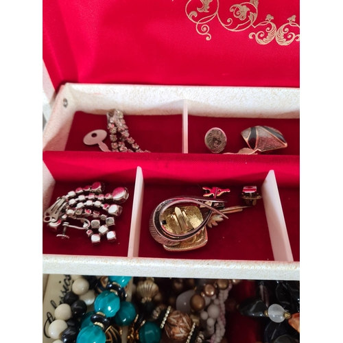 446A - A collection of costume jewellery to include a hallmarked 925 sterling silver dress ring etc.