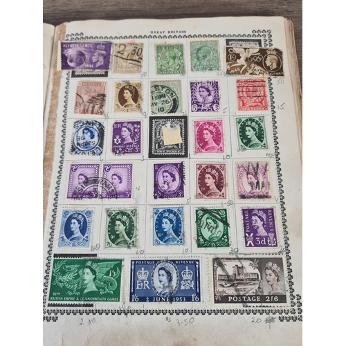 480 - A collection of antique and vintage worldwide stamps