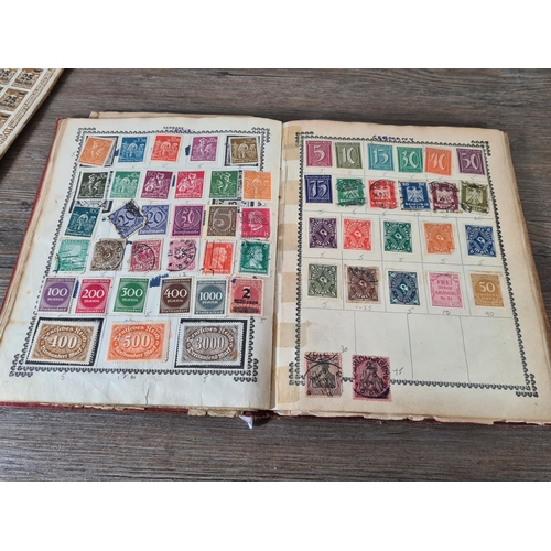 480 - A collection of antique and vintage worldwide stamps