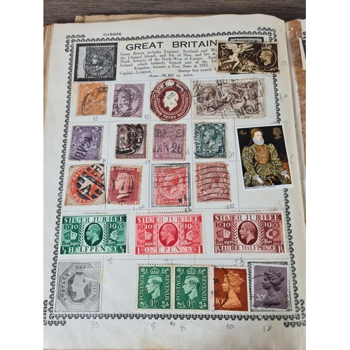 480 - A collection of antique and vintage worldwide stamps