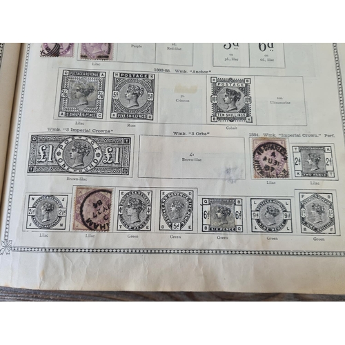 483 - A Stanley Gibbons Ltd The Ideal Postage Stamp Album containing antique and vintage worldwide stamps