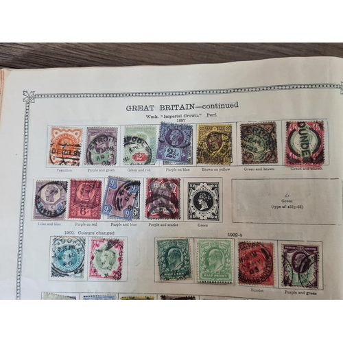 483 - A Stanley Gibbons Ltd The Ideal Postage Stamp Album containing antique and vintage worldwide stamps