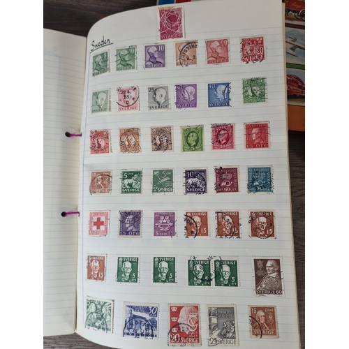 485 - A collection of worldwide stamps to include Victorian Penny Reds etc.