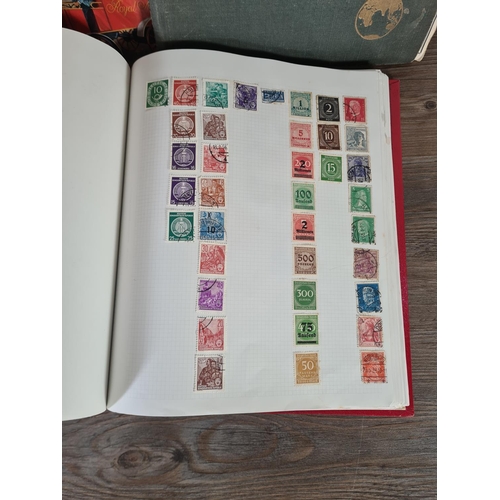 485 - A collection of worldwide stamps to include Victorian Penny Reds etc.