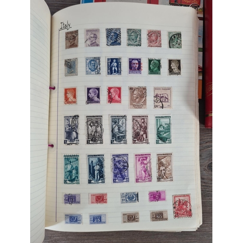 485 - A collection of worldwide stamps to include Victorian Penny Reds etc.