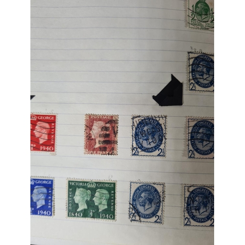 485 - A collection of worldwide stamps to include Victorian Penny Reds etc.