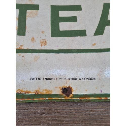 521 - A Nectar Tea enamel sign - approx. 54cm wide x 32cm high