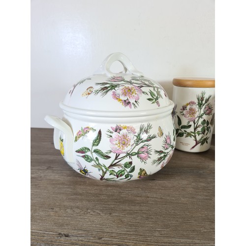 325 - Six pieces of Portmeirion Botanic Garden china