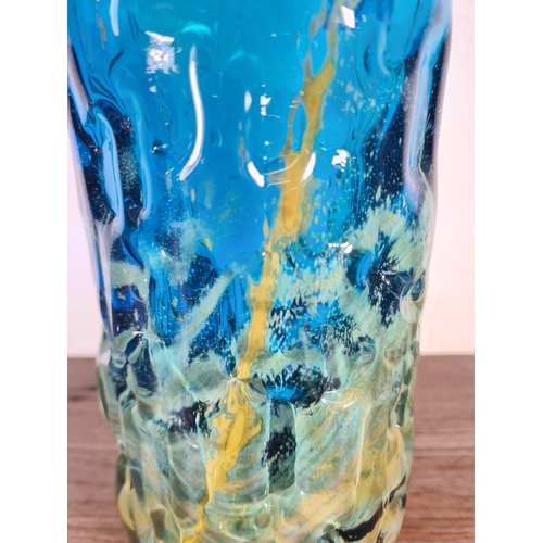 210 - A Mdina style studio glass vase - approx. 23.5cm high