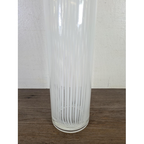 217 - A studio glass vase - approx. 35.5cm high