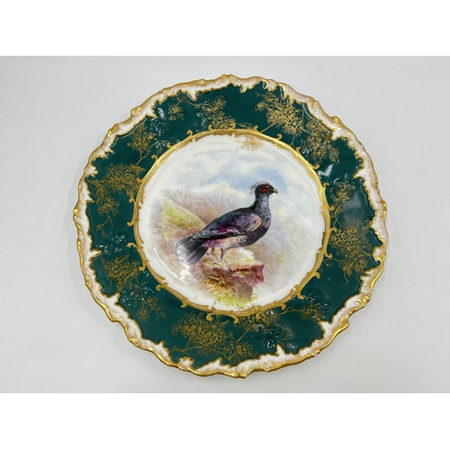 203 - Two Hammersley hand painted porcelain plates