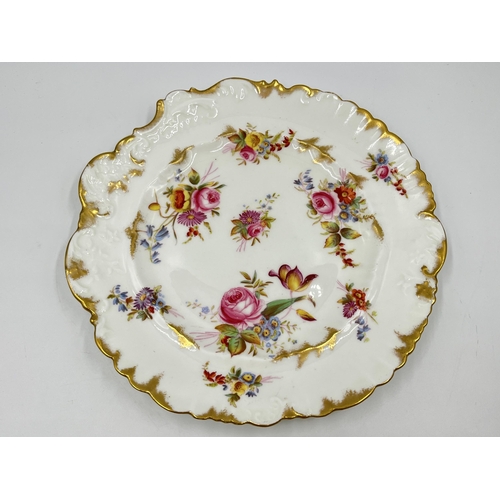 203 - Two Hammersley hand painted porcelain plates