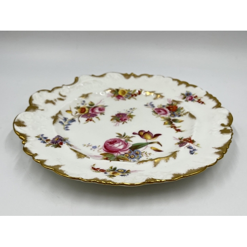 203 - Two Hammersley hand painted porcelain plates