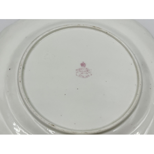 203 - Two Hammersley hand painted porcelain plates