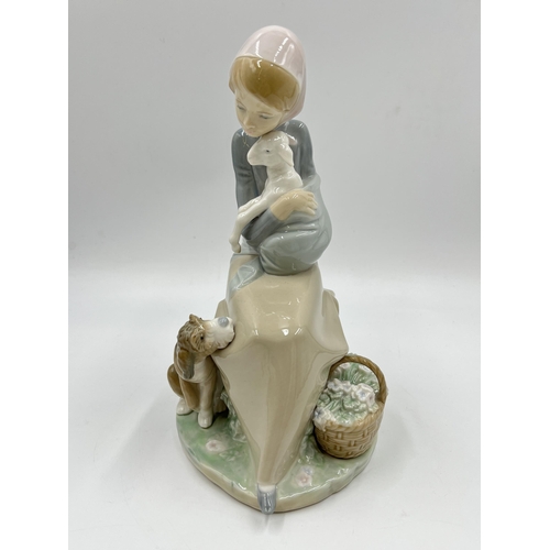 268 - A Lladro Jealousy/Devotion Girl figurine, model no. 1278 - approx. 22cm high