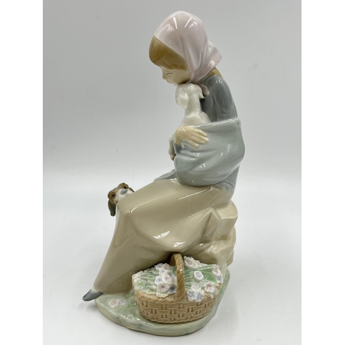 268 - A Lladro Jealousy/Devotion Girl figurine, model no. 1278 - approx. 22cm high