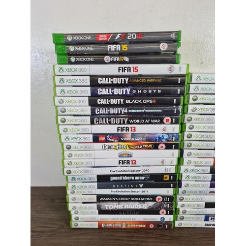 794 - A collection of Microsoft Xbox 360 and Xbox One games to include F1 2016, FIFA, Call of Duty, Grand ... 