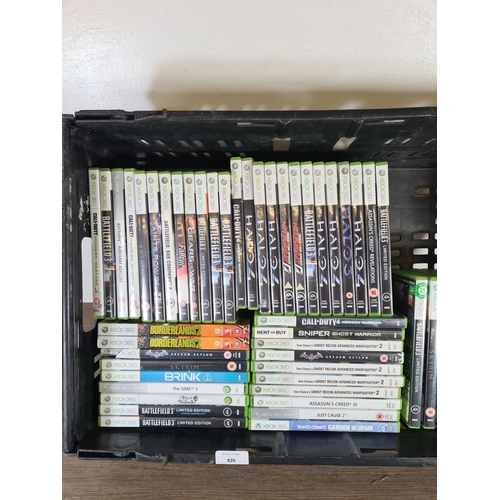 826 - Approx. fifty four Microsoft Xbox 360 games