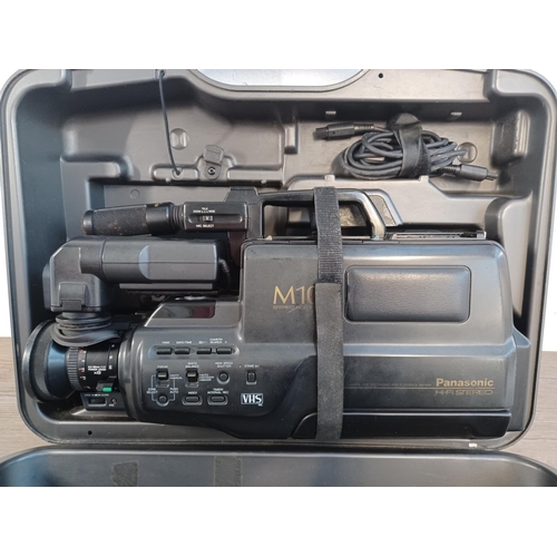 687 - A cased Panasonic NV-M10B VHS video camcorder