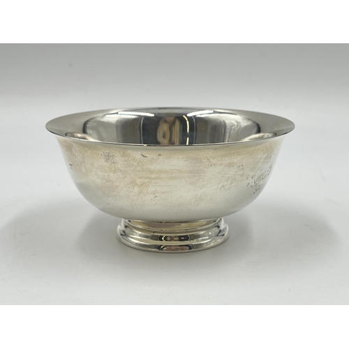 1244 - An Elizabeth II Royal Irish Silver Co. hallmarked Dublin silver footed bowl, dated 1970 - approx. gr... 