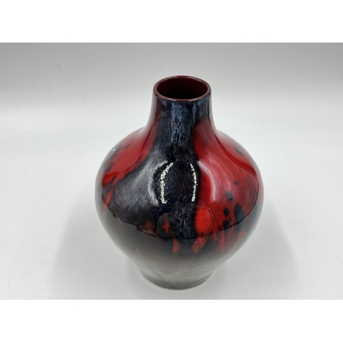 179 - A Royal Doulton Flambé vase - approx. 14cm high