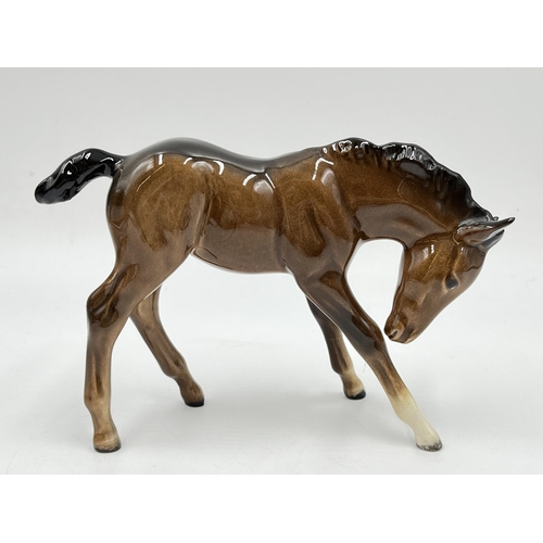 198 - Three Beswick horse figurines - largest approx. 20cm high