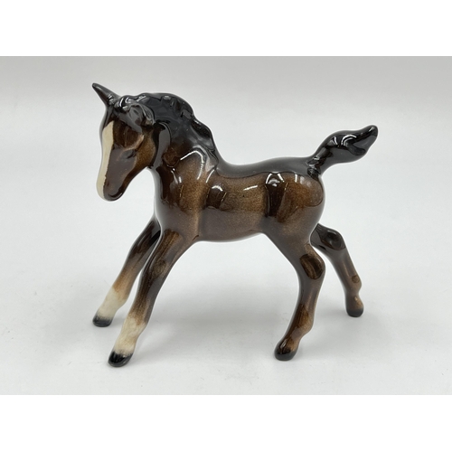 198 - Three Beswick horse figurines - largest approx. 20cm high