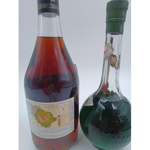 575A - Two bottles of liqueur, one 70cl François Peyrot Framboise au Cognac - bottled at 30% and one Cuseni... 