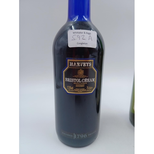 592A - Four bottles of fortified wine, one 75cl Henriques & Henriques special dry Madeira - bottled at 19%,... 