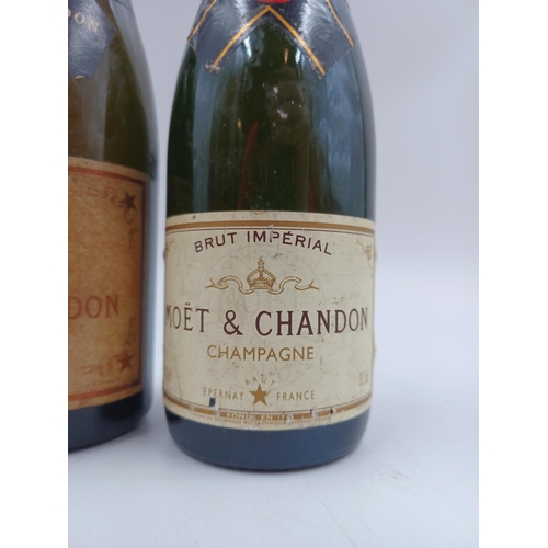 598 - Two half bottles of Moët & Chandon Champagne sparkling wine, one Impérial Brut - bottled at 12% and ... 