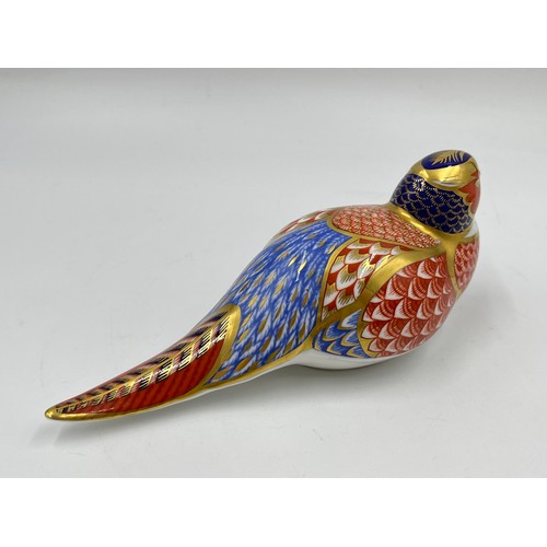 262 - A Royal Crown Derby Pheasant paperweight