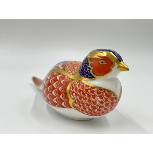 262 - A Royal Crown Derby Pheasant paperweight