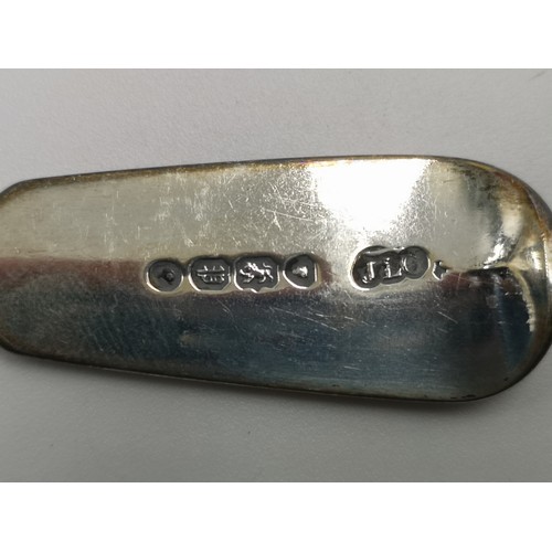 1251A - Eight pieces of hallmarked silver to include one Victorian John Le Gallais spoon dated 1850, pair of... 