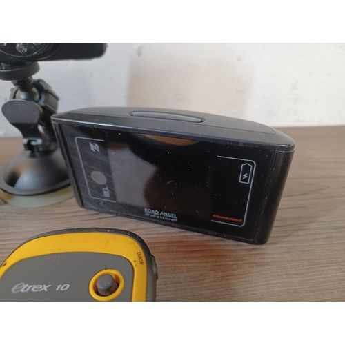 770 - Five items to include Garmin Etrex 10 personal GPS, Road Angel Professional Connected speed camera d... 