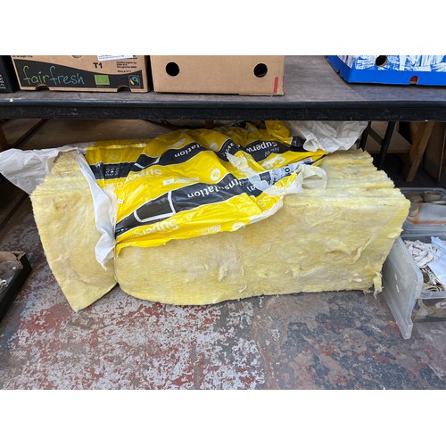 924 - A quantity of Superglass Superwall cavity insulation